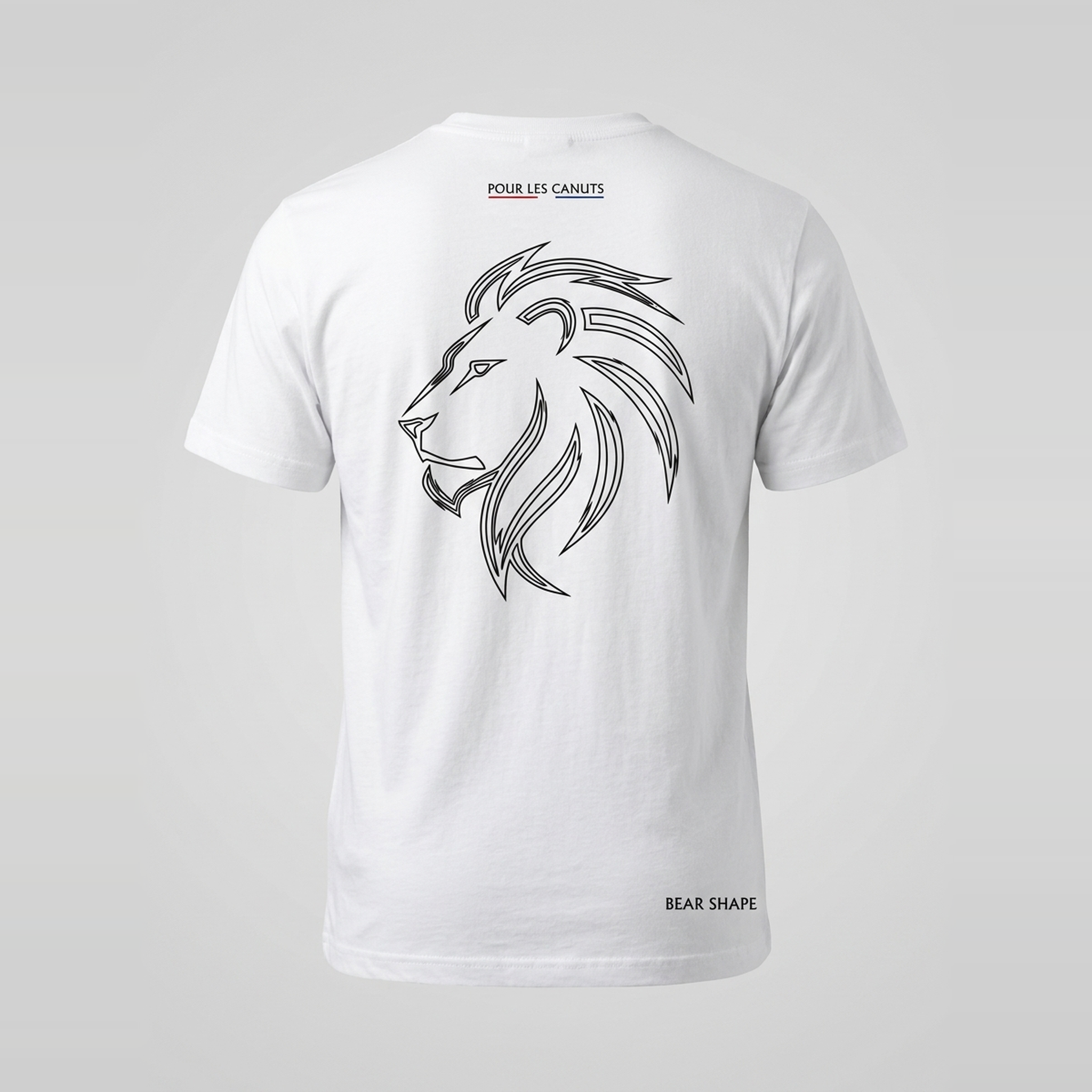 BearShape × News Gones T-shirt Lion, blanc