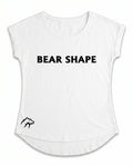 T-shirt femme blanc sport arrondi transparent