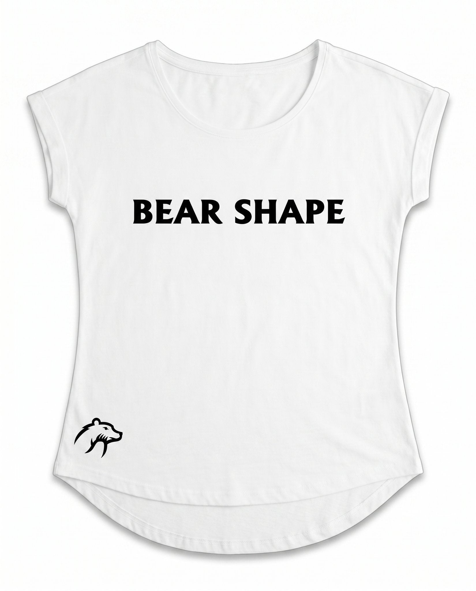 T-shirt femme blanc sport arrondi transparent