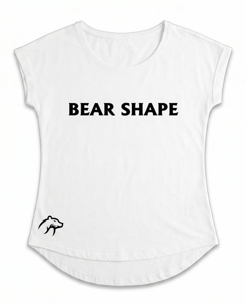 T-shirt femme blanc sport arrondi transparent