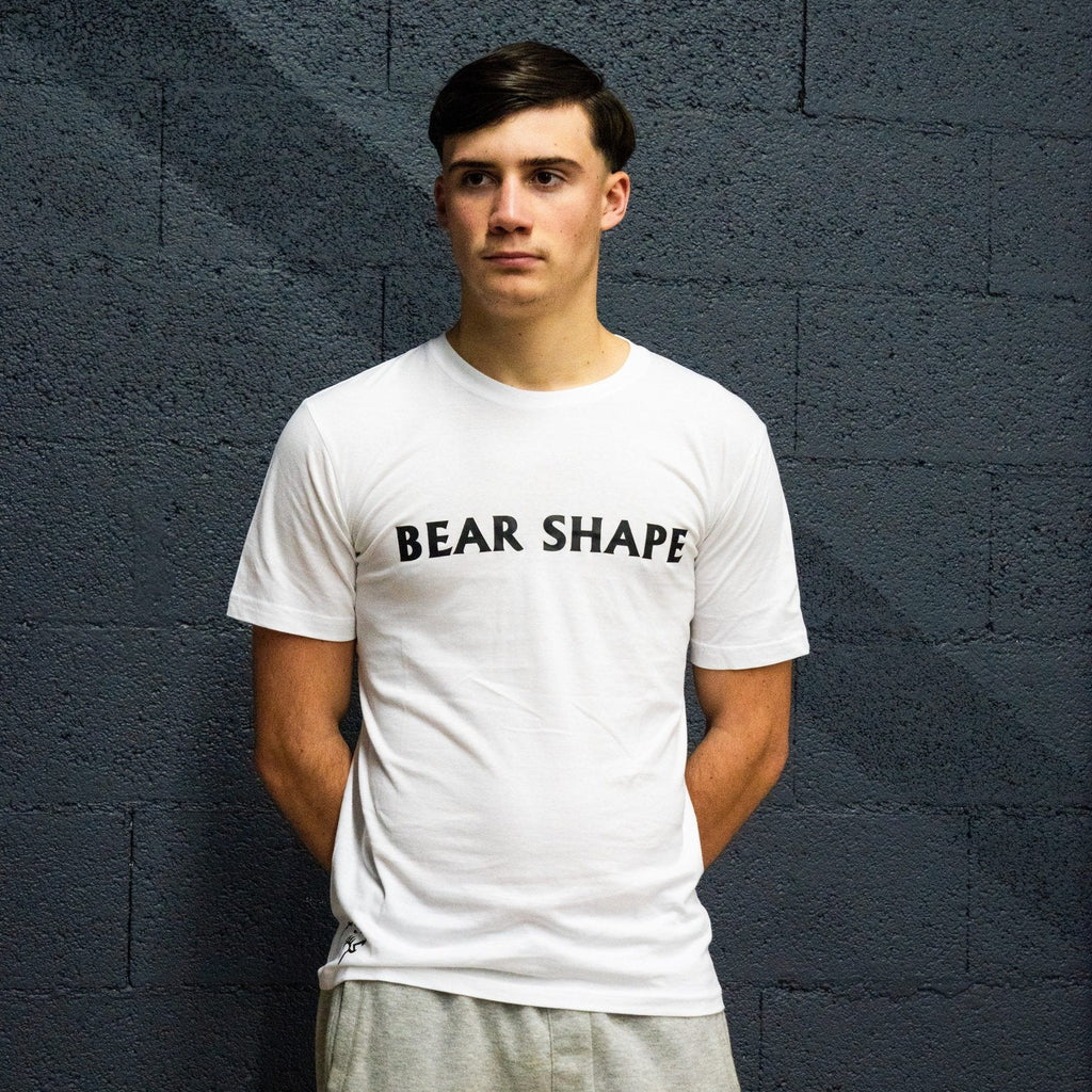 Tshirt homme sport blanc transparent torse bearshape mannequin 2
